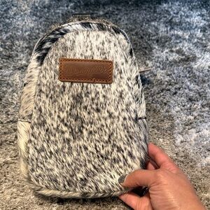Wrangler cowhide crossbody sling bag
